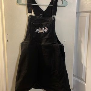 101 Dalmatians Overall Denim Dress Hot Topic